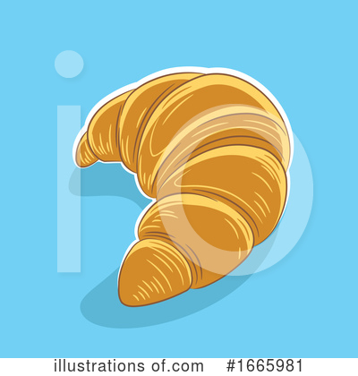 Royalty-Free (RF) Croissant Clipart Illustration by cidepix - Stock Sample #1665981
