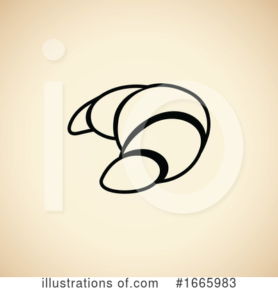 Royalty-Free (RF) Croissant Clipart Illustration by cidepix - Stock Sample #1665983