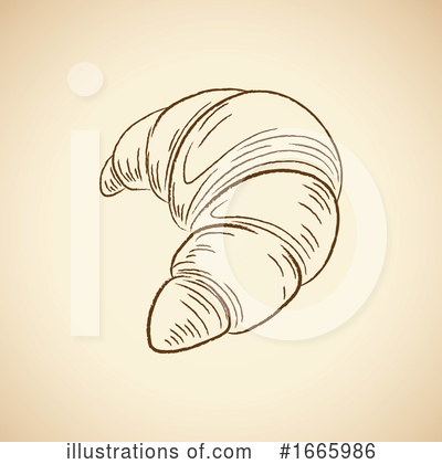 Royalty-Free (RF) Croissant Clipart Illustration by cidepix - Stock Sample #1665986