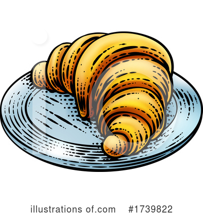 Croissant Clipart #1739822 by AtStockIllustration