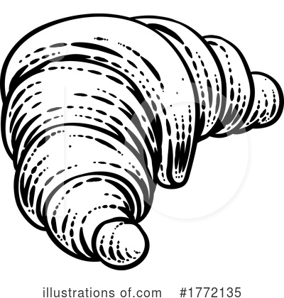 Royalty-Free (RF) Croissant Clipart Illustration by AtStockIllustration - Stock Sample #1772135