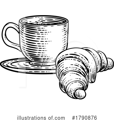 Royalty-Free (RF) Croissant Clipart Illustration by AtStockIllustration - Stock Sample #1790876