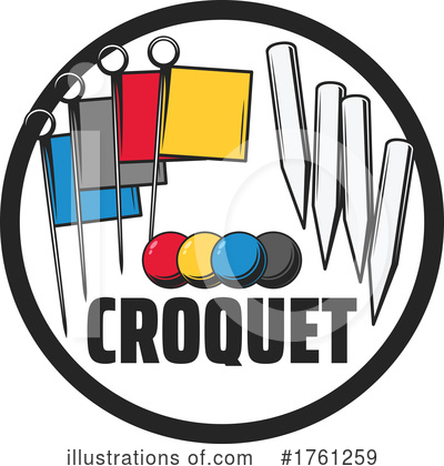 Croquet Clipart #1761259 by Vector Tradition SM