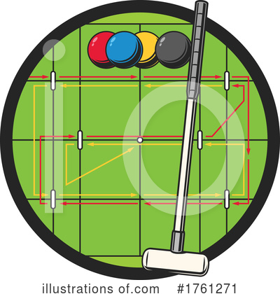Croquet Clipart #1761271 by Vector Tradition SM