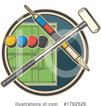 Croquet Clipart #1762526 by Vector Tradition SM