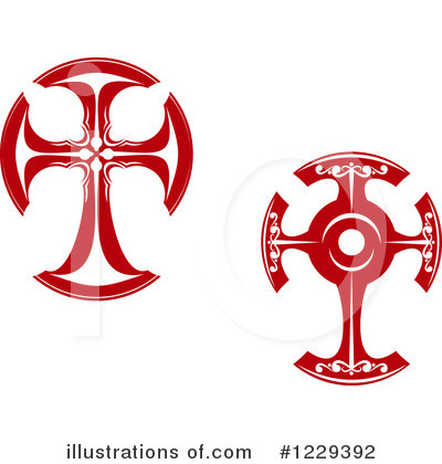 Royalty-Free (RF) Cross Clipart Illustration by Vector Tradition SM - Stock Sample #1229392