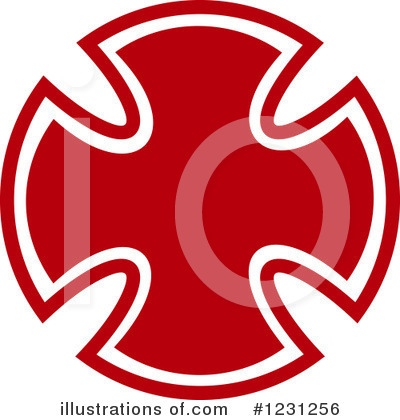Red Cross Clipart #1231256 by Vector Tradition SM