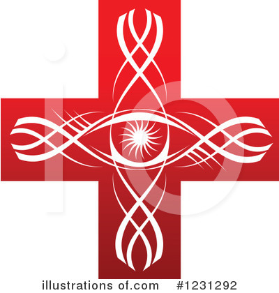 Red Cross Clipart #1231292 by Vector Tradition SM