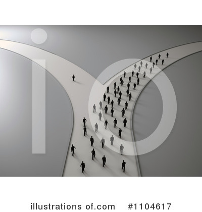 Royalty-Free (RF) Crossroads Clipart Illustration by Mopic - Stock Sample #1104617