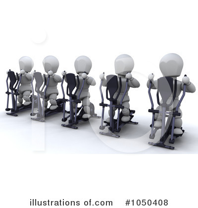 Royalty-Free (RF) Crosstrainer Clipart Illustration by KJ Pargeter - Stock Sample #1050408