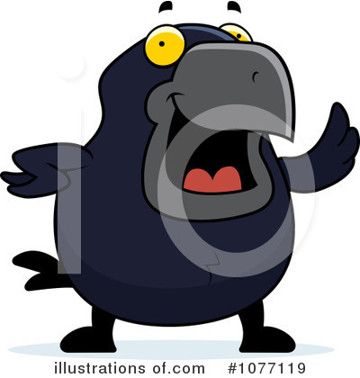 Royalty-Free (RF) Crow Clipart Illustration by Cory Thoman - Stock Sample #1077119