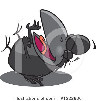 Royalty-Free (RF) Crow Clipart Illustration by toonaday - Stock Sample #1222830