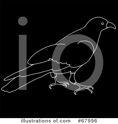 Royalty-Free (RF) Crow Clipart Illustration by Pams Clipart - Stock Sample #67996
