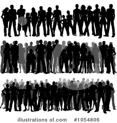 Royalty-Free (RF) Crowd Clipart Illustration by KJ Pargeter - Stock Sample #1054806