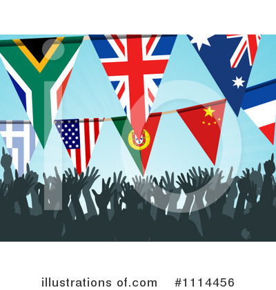 Royalty-Free (RF) Crowd Clipart Illustration by elaineitalia - Stock Sample #1114456