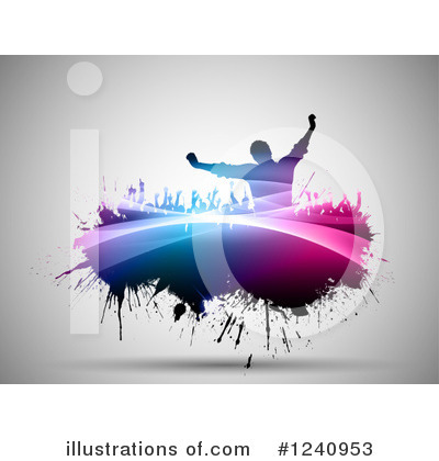 Royalty-Free (RF) Crowd Clipart Illustration by KJ Pargeter - Stock Sample #1240953