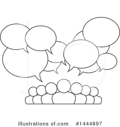 Royalty-Free (RF) Crowd Clipart Illustration by ColorMagic - Stock Sample #1444897