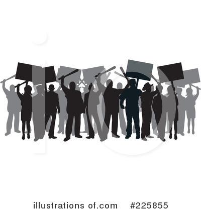 Royalty-Free (RF) Crowd Clipart Illustration by David Rey - Stock Sample #225855