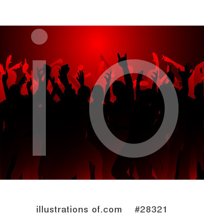 Royalty-Free (RF) Crowd Clipart Illustration by KJ Pargeter - Stock Sample #28321