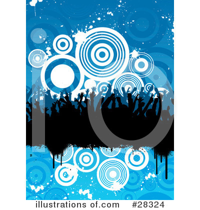 Royalty-Free (RF) Crowd Clipart Illustration by KJ Pargeter - Stock Sample #28324