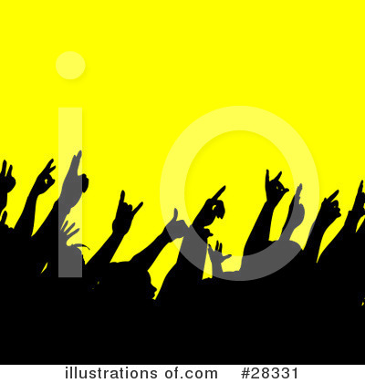 Royalty-Free (RF) Crowd Clipart Illustration by KJ Pargeter - Stock Sample #28331