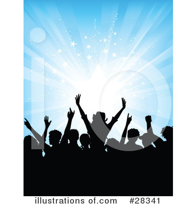 Royalty-Free (RF) Crowd Clipart Illustration by KJ Pargeter - Stock Sample #28341