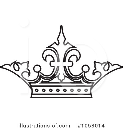 Royalty-Free (RF) Crown Clipart Illustration by Lal Perera - Stock Sample #1058014