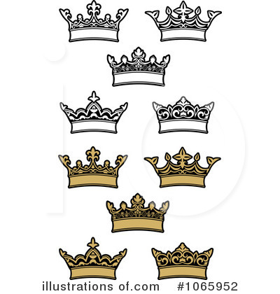 Royalty-Free (RF) Crown Clipart Illustration by Vector Tradition SM - Stock Sample #1065952