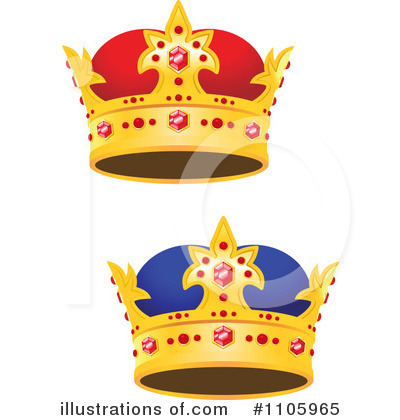 Royalty-Free (RF) Crown Clipart Illustration by Vector Tradition SM - Stock Sample #1105965