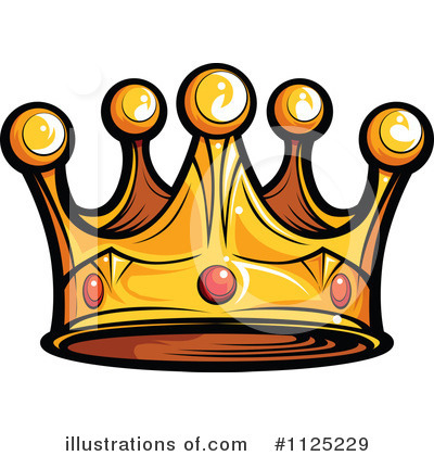 Gold Crown Clipart #1125229 by Chromaco