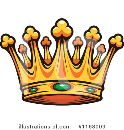 Royalty-Free (RF) Crown Clipart Illustration by Vector Tradition SM - Stock Sample #1168009