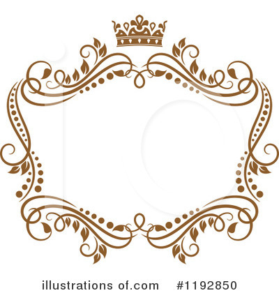 Golden Design Elements Clipart #1192850 by Vector Tradition SM