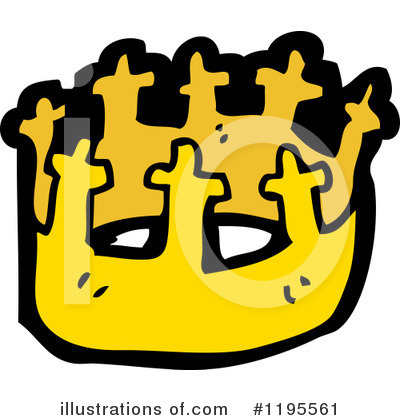 Gold Crown Clipart #1195561 by lineartestpilot