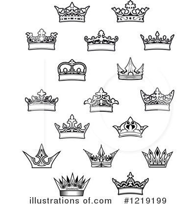 Royalty-Free (RF) Crown Clipart Illustration by Vector Tradition SM - Stock Sample #1219199