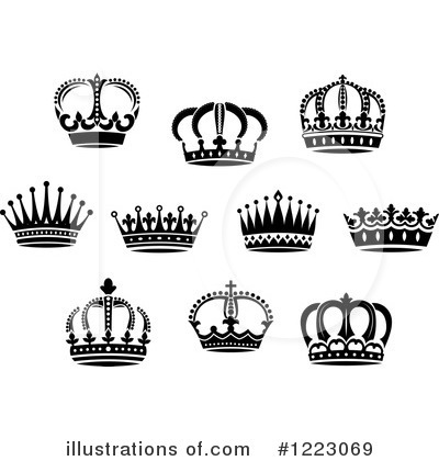 Royalty-Free (RF) Crown Clipart Illustration by Vector Tradition SM - Stock Sample #1223069