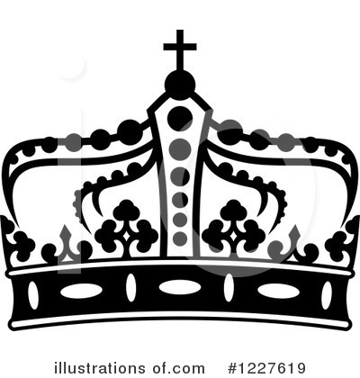 Royalty-Free (RF) Crown Clipart Illustration by Vector Tradition SM - Stock Sample #1227619