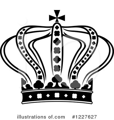 Royalty-Free (RF) Crown Clipart Illustration by Vector Tradition SM - Stock Sample #1227627