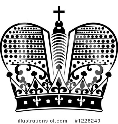 Royalty-Free (RF) Crown Clipart Illustration by Vector Tradition SM - Stock Sample #1228249