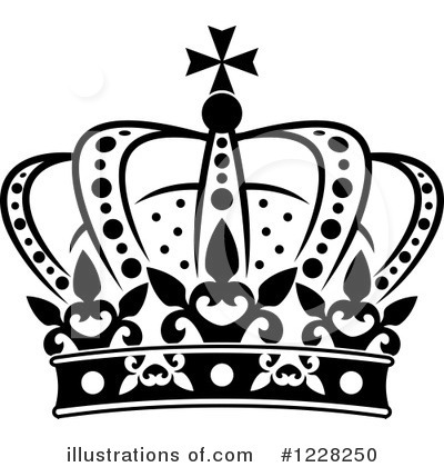 Royalty-Free (RF) Crown Clipart Illustration by Vector Tradition SM - Stock Sample #1228250