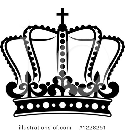 Royalty-Free (RF) Crown Clipart Illustration by Vector Tradition SM - Stock Sample #1228251