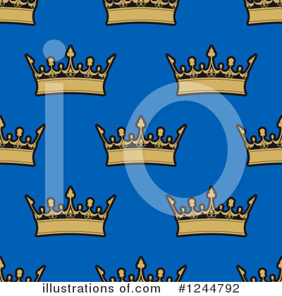 Royalty-Free (RF) Crown Clipart Illustration by Vector Tradition SM - Stock Sample #1244792