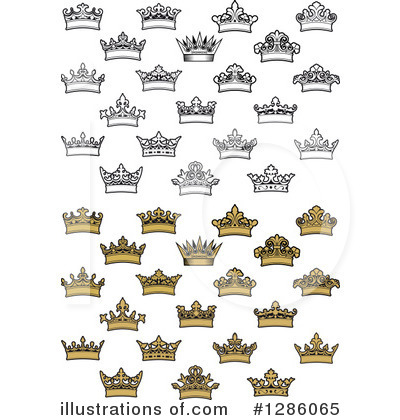 Royalty-Free (RF) Crown Clipart Illustration by Vector Tradition SM - Stock Sample #1286065