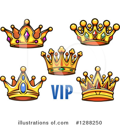 Royalty-Free (RF) Crown Clipart Illustration by Vector Tradition SM - Stock Sample #1288250