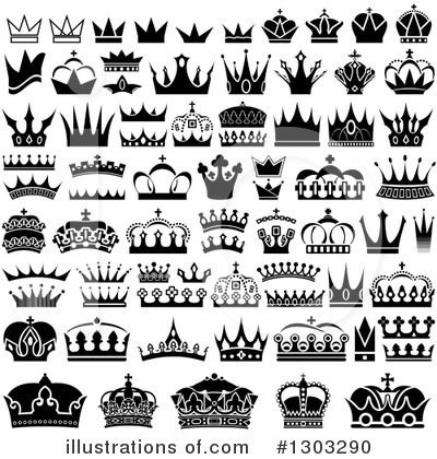 Royalty-Free (RF) Crown Clipart Illustration by dero - Stock Sample #1303290