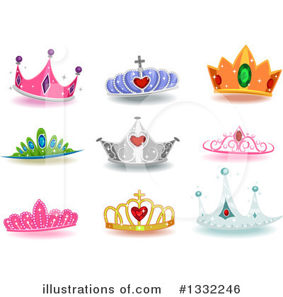 Royalty-Free (RF) Crown Clipart Illustration by BNP Design Studio - Stock Sample #1332246