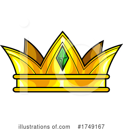Royalty-Free (RF) Crown Clipart Illustration by Hit Toon - Stock Sample #1749167