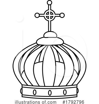 Royalty-Free (RF) Crown Clipart Illustration by Hit Toon - Stock Sample #1792796