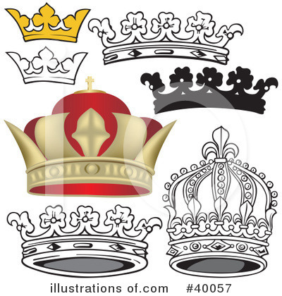 Royalty-Free (RF) Crown Clipart Illustration by dero - Stock Sample #40057