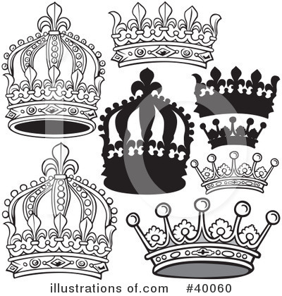 Royalty-Free (RF) Crown Clipart Illustration by dero - Stock Sample #40060