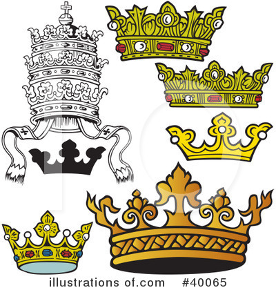 Royalty-Free (RF) Crown Clipart Illustration by dero - Stock Sample #40065